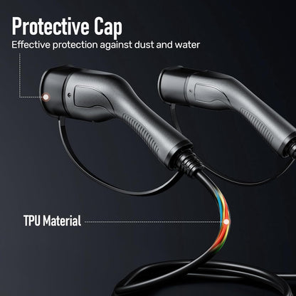 <font dir="auto" style="vertical-align: inherit;"><font dir="auto" style="vertical-align: inherit;">        Alxum Type 2 charging cable, 11 kW/16 A/5 meter, 3-phase, type 2 to type 2, EV charging cable for electric cars, with carrying case, compatible wit