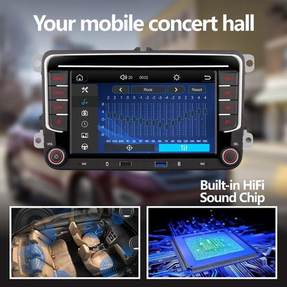 Autoradio – Auto Stereo – Auto Radio – Auto Audio Ontvanger – Multimedia Systeem – 7 Inch HD Touchscreen – Apple CarPlay & Android Auto Compatibel