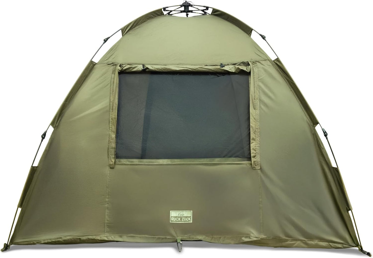 Lucx® Ruck Zuck Tent, vistent, 1-2 man bivvvvy, karpertent, campingtent, secondentent, snelopbouwtent