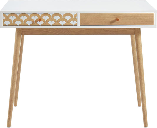 BAÏTA - Bureau Utah wit en eikeneffect, 100 cm
