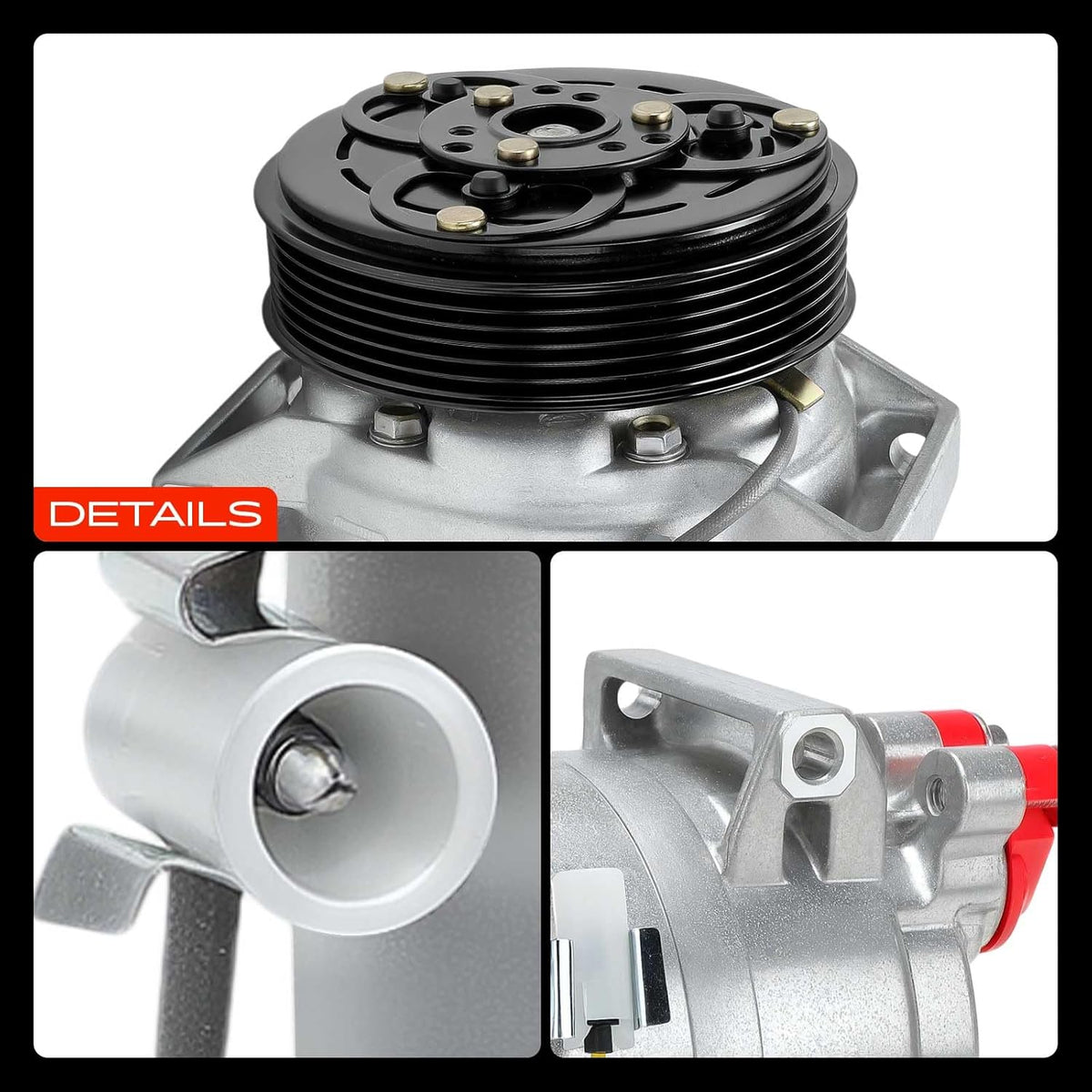 Frankberg 1 x airconditioningscompressor compatibel met S60, I 384, 2.0L-2.5L, 2000-2010, V70 II, 285, 2.3L-2.5L, 1999-2007, XC70 Cross Country 295, 2.4L-2.5L, 2000-2007, vervanging #. 8602. 622 liter