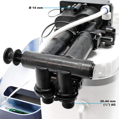Waterontharder – Waterverzachter – Ontkalker – Kalkverwijderaar – Zoutontharder – Volautomatisch met display – 500 l/u en 10 kg zoutreservoir