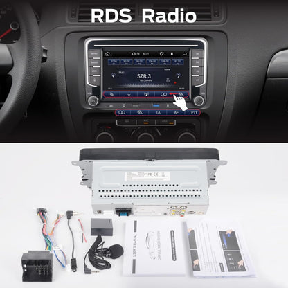 Autoradio – Auto Radio – Car Audio – 1-DIN Radio – Bluetooth – Snelle Linux Boot – Draadloze CarPlay & Android Auto