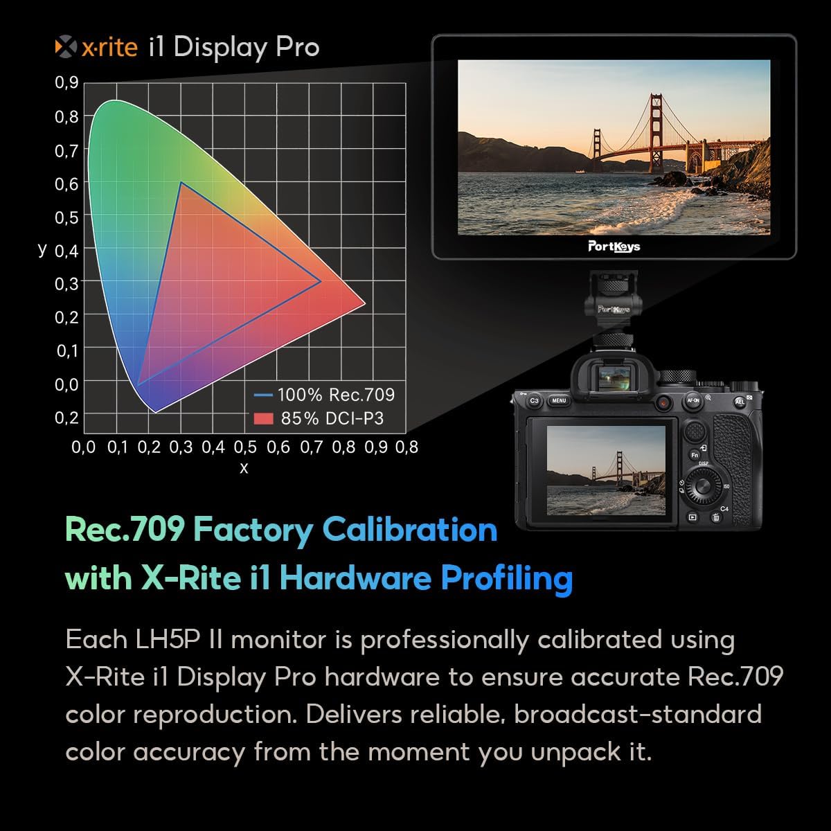 Cameramonitor – Veldmonitor – Videomonitor – Scherm Voor Camera – 5,5 Inch Touchscreen – 2000 Nit Helderheid