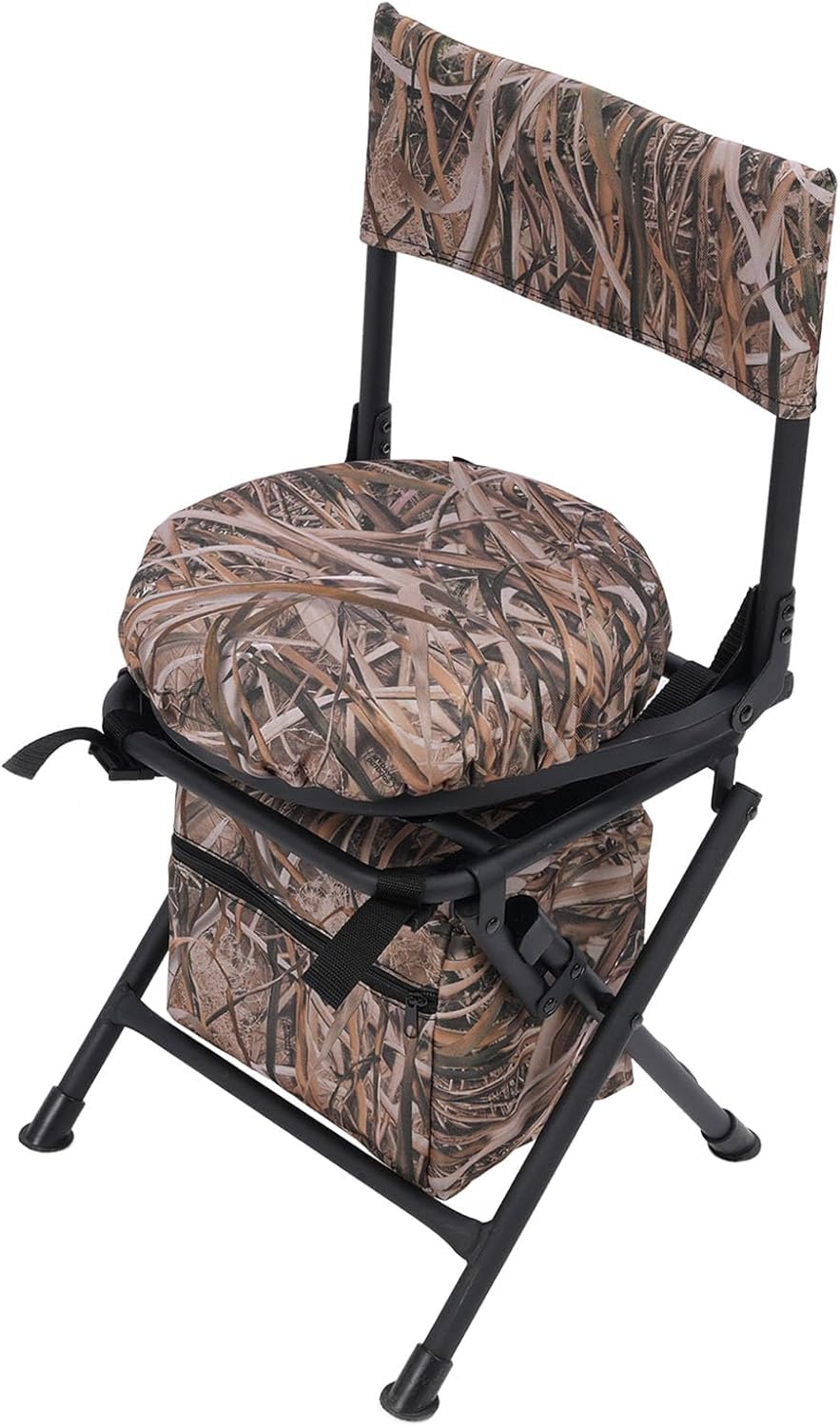 360 Swivel Blind Chair, 360 Graden 600d Oxford Fabric Silent Hunt -stoel, Lichtgewicht Draagbare Draagbare Viskampingsstoel Opvouwbare Compacte Vissenkruk voor Buiten