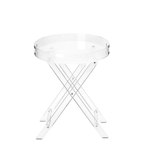 Koffietafel - Table - Coffe table - Living Room Table - Acryl bijzettafel - X-vormig - Lucite bijzettafel - Helder acryl bijzettafel - voor drank, eten, snack, gebruikt in woonkamer en slaapkamer