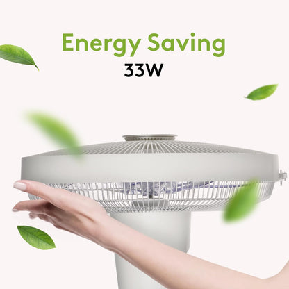 Staande ventilator – Vloerventilator, Voetventilator, Statiefventilator, Ventilator op voet – 25 dB Slaapstand – 32 Snelheden, 320° Oscillatie