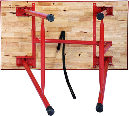 Inklapbare werktafel werkbank werkplaatstafel montagetafel 120x62,5 cm inpaktafel opvouwbaar