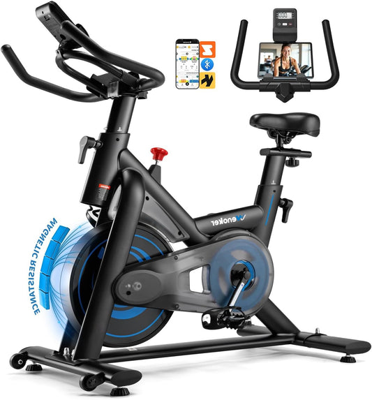 Hometrainer – Ergometer – Fitnessfiets – Spinningfiets – Binnenfiets – Stil Met 18 kg Vliegwiel – Compatibel Met Zwift & Kinomap