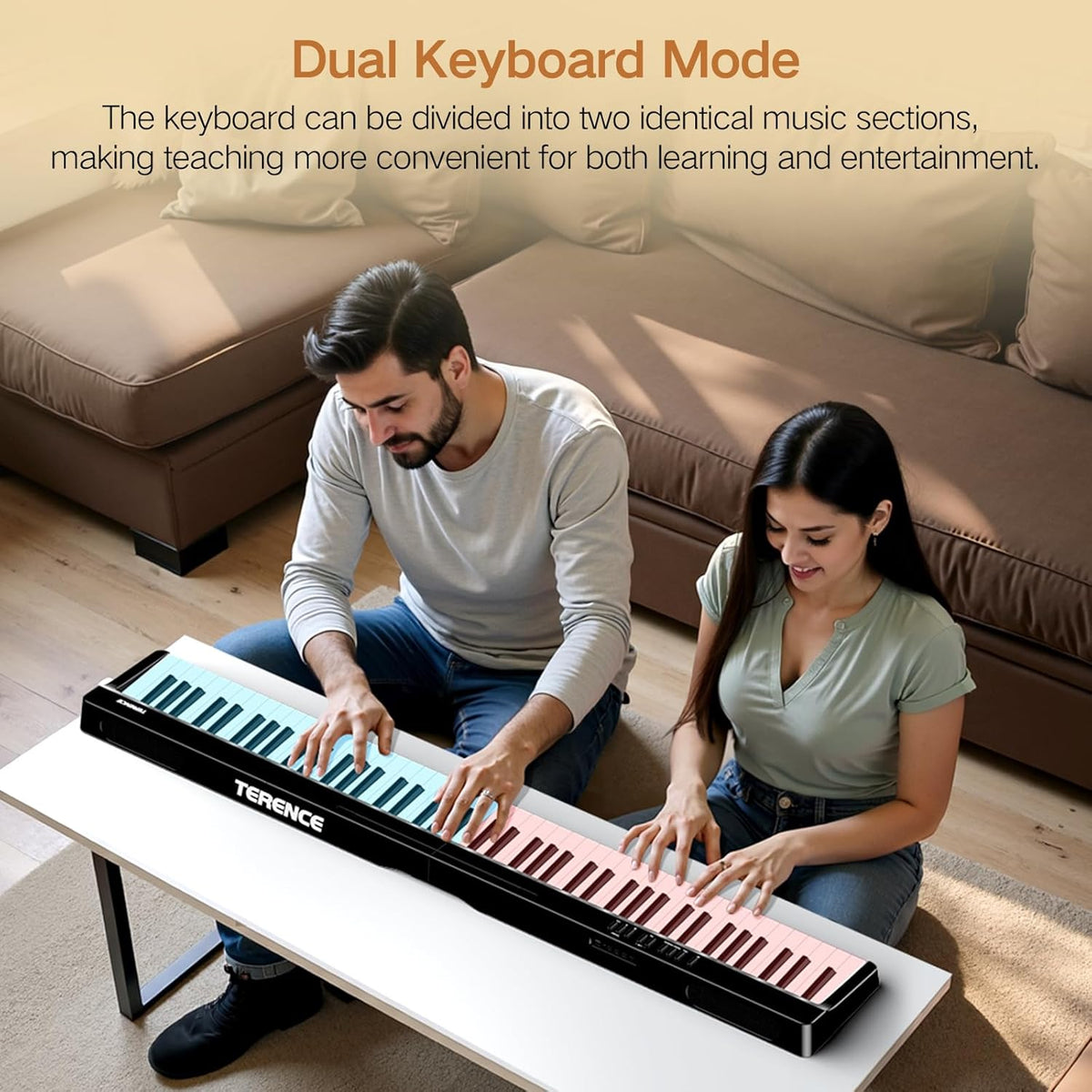 Opvouwbare digitale piano 88 toetsen – Elektrische piano – Keyboard – Muziekkeyboard – Stage piano – Opvouwbaar ontwerp – Compact en ruimtebesparend