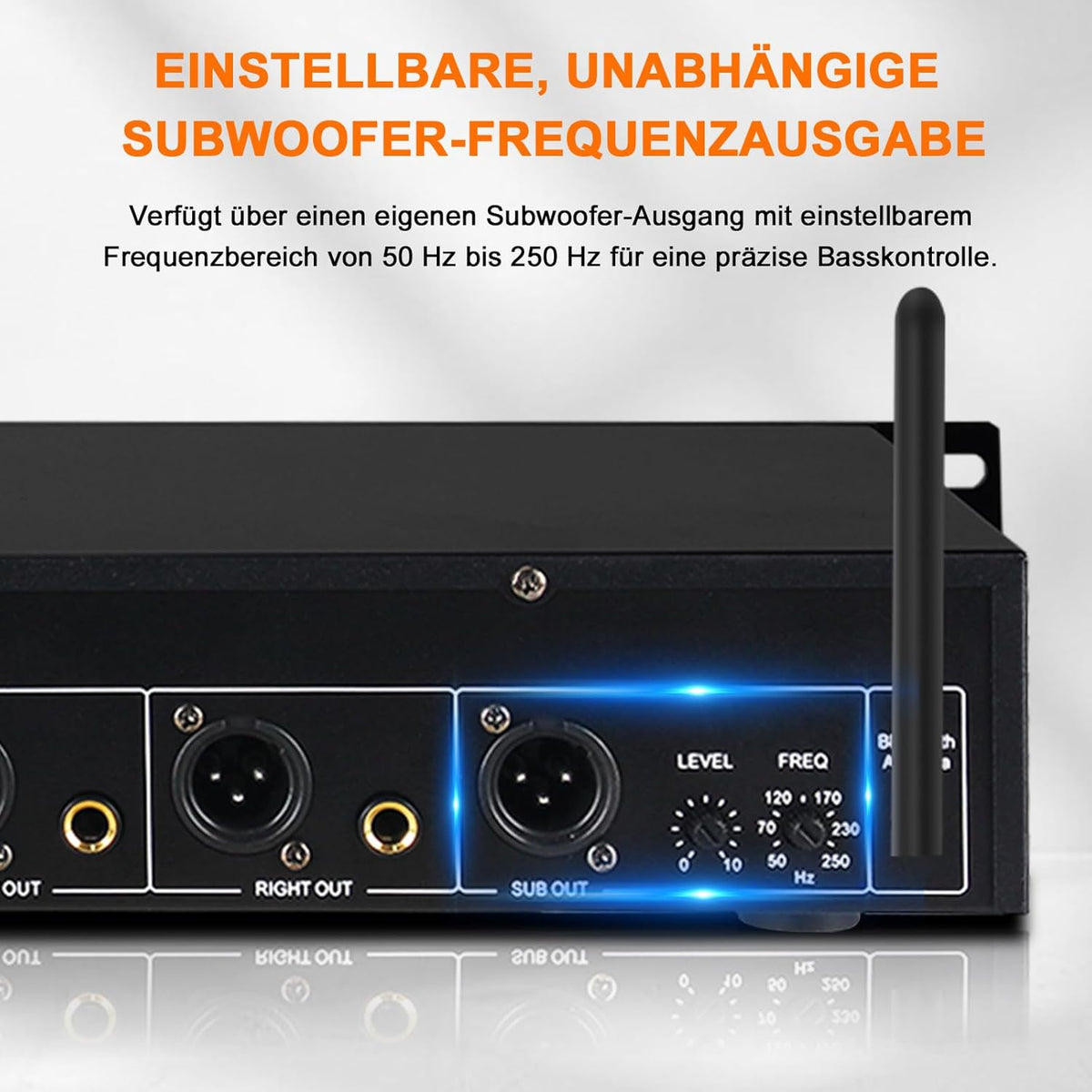 Stereo equalizer met 15-bands EQ voor thuisaudiosysteem, dual-channel DJ-equalizer
