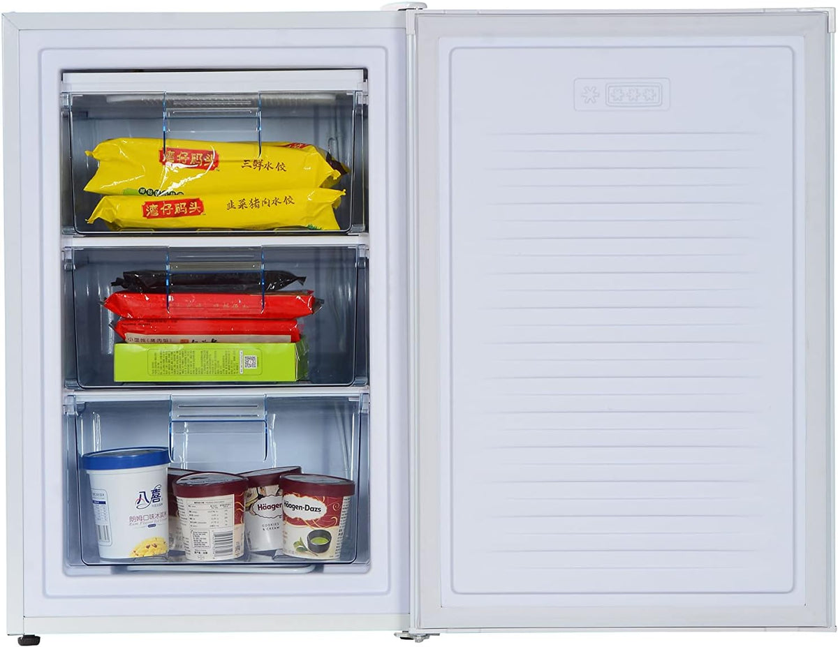 aro TFW8655 Freezer Cabinet 80 L 3 Shelves with Wheels White - QUORE
