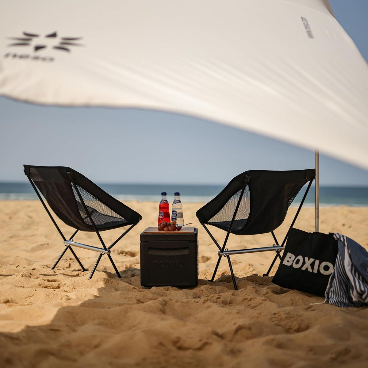 BOXIO - Chair: ultralichte campingstoel, opvouwbare klapstoel voor camping, picknick & strand | comfortabele stoel & visstoel – ideaal als strandstoel en campingstoelen outdoor (4)