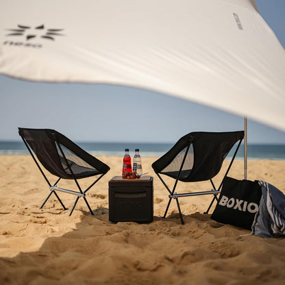 BOXIO - Chair: ultralichte campingstoel, opvouwbare klapstoel voor camping, picknick & strand | comfortabele stoel & visstoel – ideaal als strandstoel en campingstoelen outdoor (4)