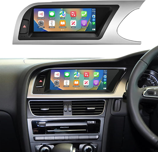 Road Top 8.9 Inch Car Radio Wireless CarPlay Touch Screen for Audi A5 2009-2015 Year with 3GMMI, Car Radio Stereo Multimedia Screen, Support Wireless Android Auto, Navigation, Mirrorlink - QUORE