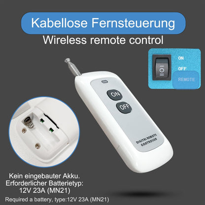 Yinleader Inverter 3000 W zuivere sinus spanningsomvormer 24 V 230 V met LCD | 3 stopcontacten en 4 USB-poorten draadloze afstandsbediening / 6000 W