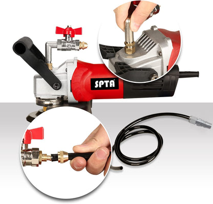 SPTA 230 V 800 W waterpolijstmachine, nat polijstmachine, elektrisch, voor steen, met variabele snelheid, voor marmer, beton, graniet, terras