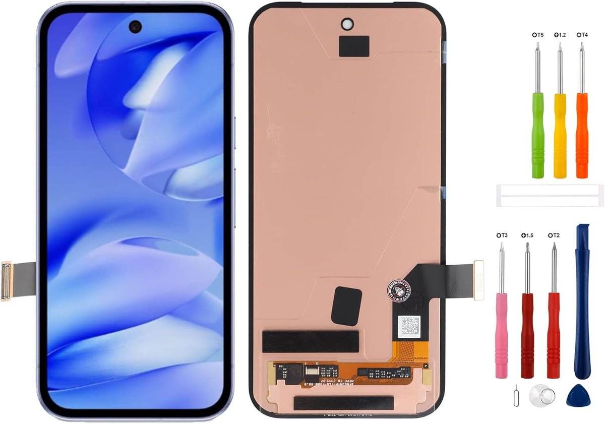 OLED Digitaal display vervanging compatibel met Pixel 9A GXQ96 GTF7P G3Y12 6,3 inch (16,3 cm) lcd-display, touchscreen, digitizer, montage met reparatiegereedschap