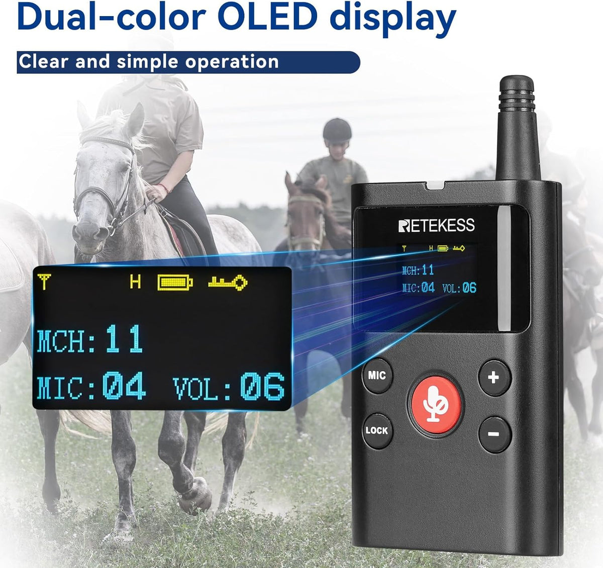 Draadloos Communicatiesysteem – Intercom – Tourguide Systeem – Communicatieset – Set Met 1 Zender En 1 Ontvanger – Tweerichtingscommunicatie – Bereik Tot 280 Meter Buitenshuis