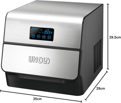 Unold 48955 ijsblokjesmaker, roestvrij staal, 1,5 liter, roestvrij staal