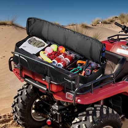VEVOR ATV opbergtas achter, 60 liter ATV bagagetas met rugleuning en waterdichte hoes, geschikt voor de meeste ATV's met achterrekken, compatibel met ATV's, UTV, Can-Am voertuig