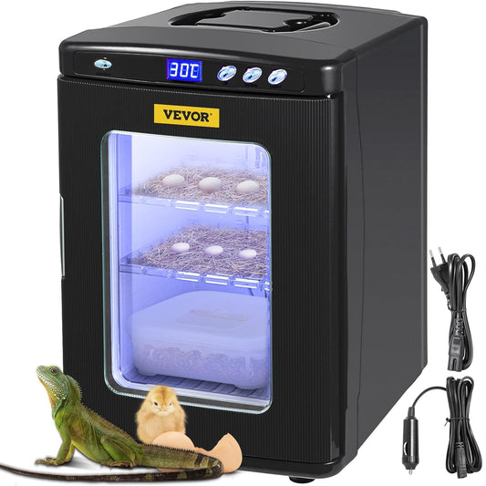 Incubator 5°-60 °C (36-140 °F), 25 l, automatische broedmachine met constante temperatuur voor reptielen of amfibieën