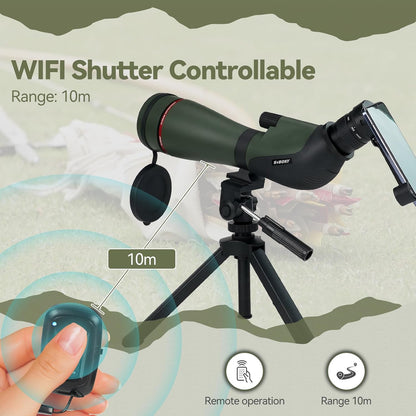 Spotting Scope – Verrekijker – Afstandskijker – Jachtkijker – Vogelkijker – 20-60x Zoom – 80mm Lens met HD FMC Coating