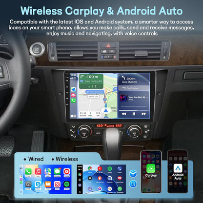 Android Autoradio – Multimedia Systeem – Navigatie Unit – Touchscreen Radio – 9 Inch – 8-Core Qualcomm Processor – Draadloze CarPlay & Android Auto