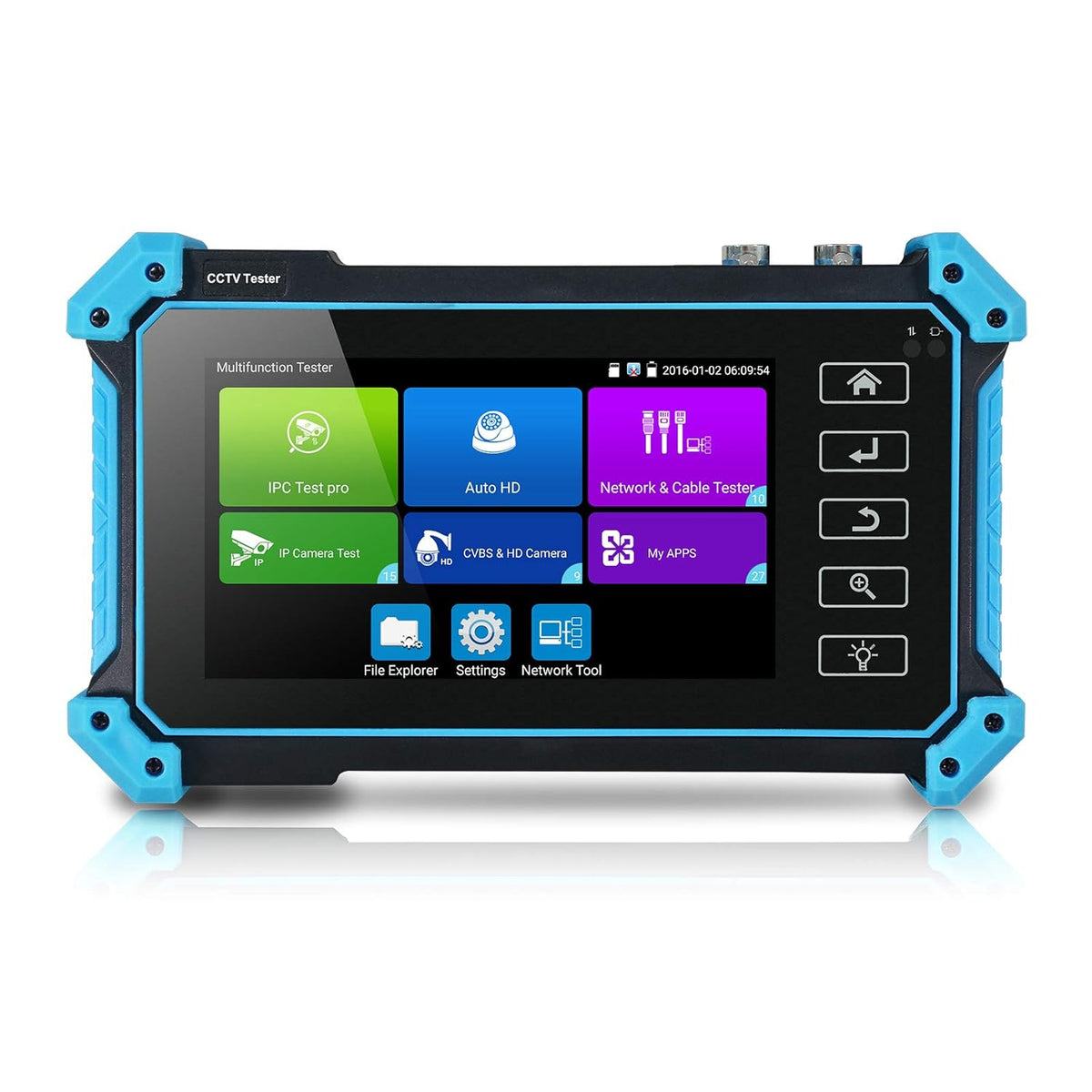 12,7 cm (5 inch) touchscreen coaxiale HD CCTV tester monitor ondersteunt 8MP AHD TVI CVI SDI & 4K IP camera & CVBS camera test, met HDMI VGA-ingang