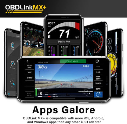 OBDLink MX+ OBD2 Bluetooth-scanner voor iPhone, Android en Windows