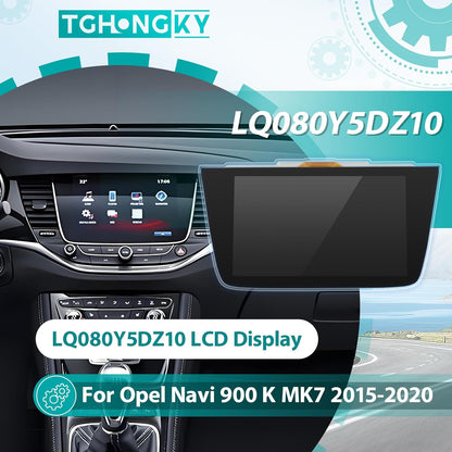 LCD-scherm voor Opel Astra K Mk7 2015-2020 Touchscreen-monitor voor Vauxhall Navi 900 Intellilink scheepsradio-scherm voor LQ080Y5DZ10 Media-schermvervanging LCD-scherm 20,3 cm (8 inch) XX