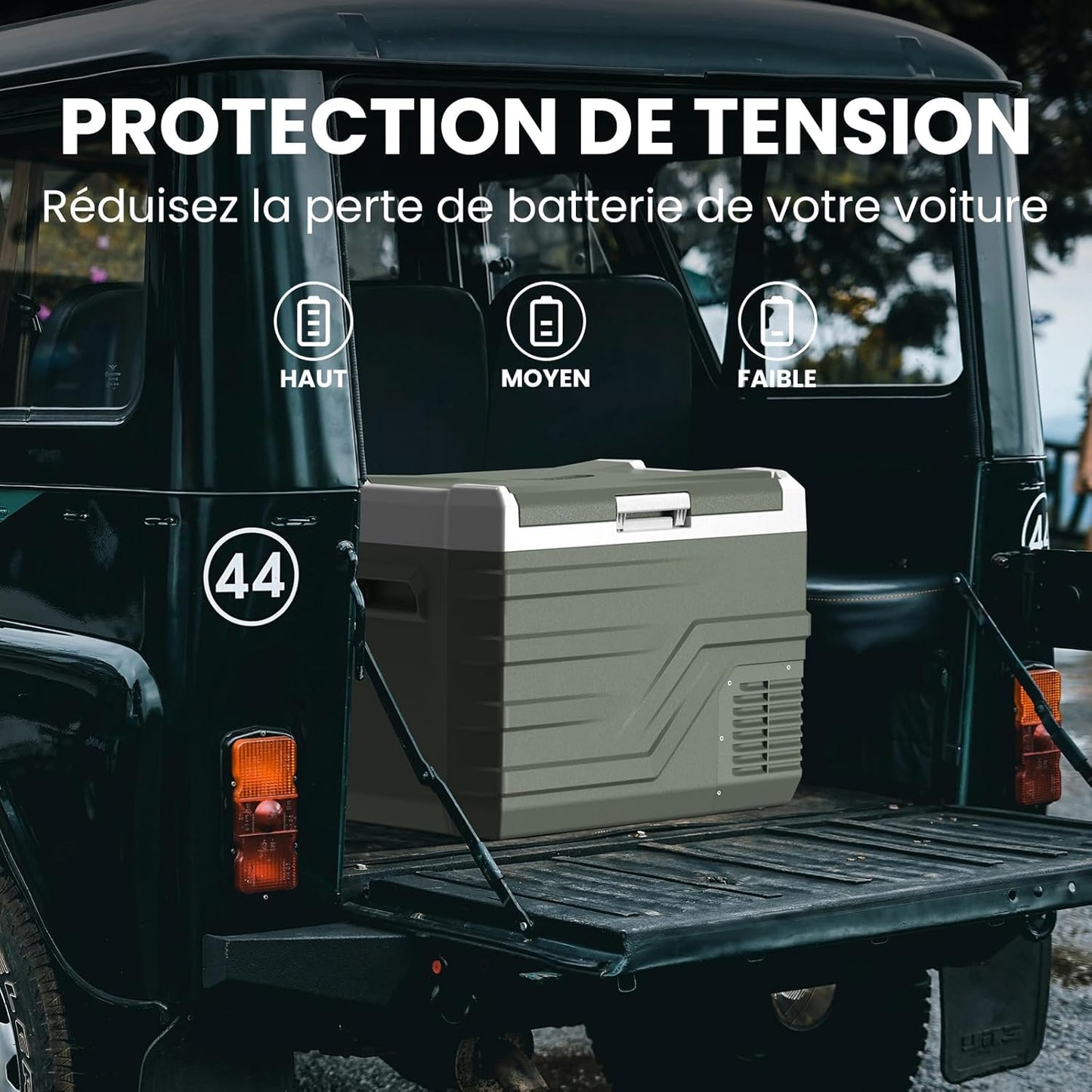 Alpicool 35L Autokoelkast 12V Draagbare Autokoelkast met Vriezer Koelkasten NL40 12V/24V DC 100~240 Volt AC Elektrische Koelbox voor Camping, RV, Roadtrip, Picknick, Truck, Camper -20℃-20℃