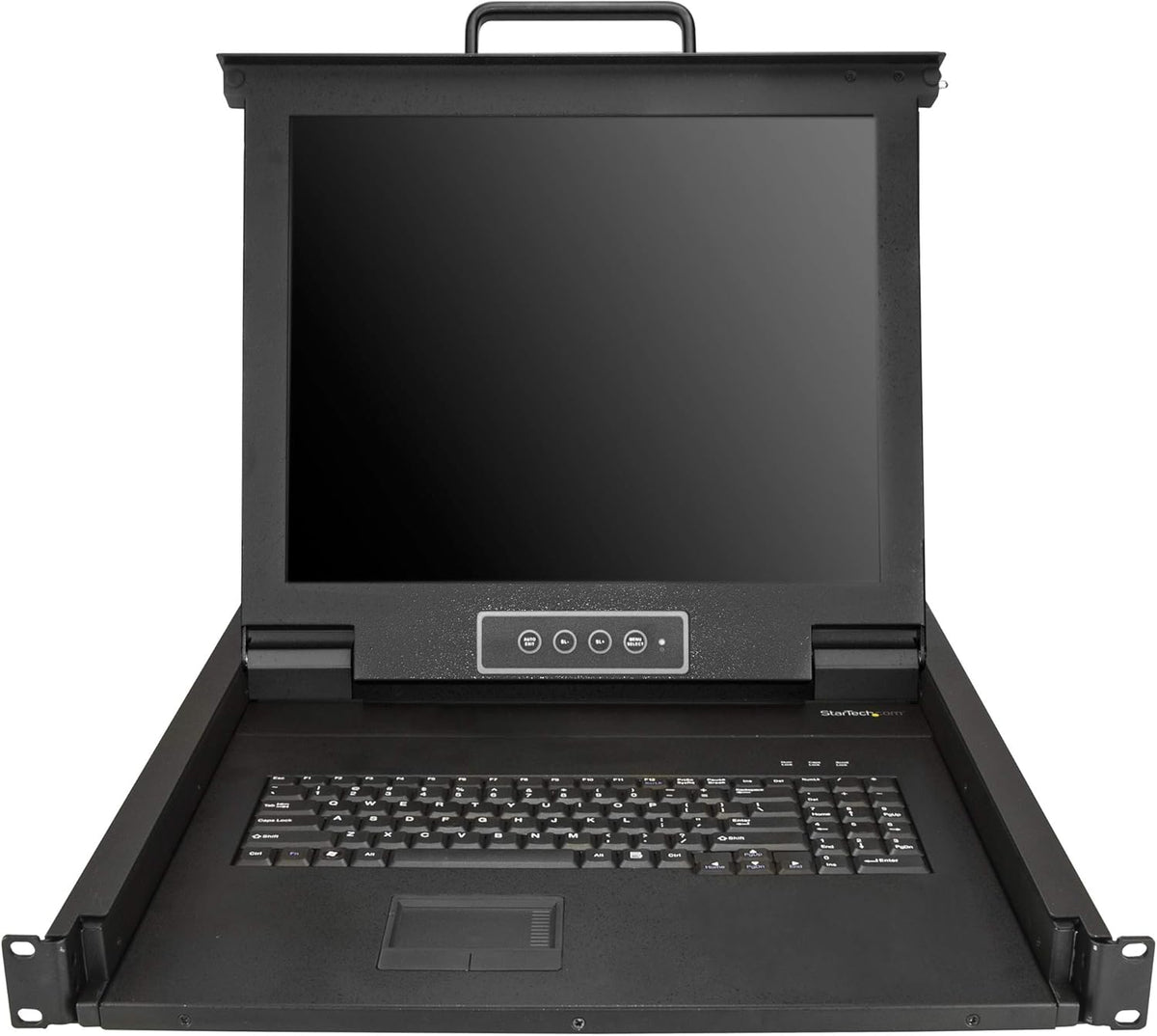 StarTech.com Rekbeugel KVM-console - Single Port VGA KVM met 17" LCD-monitor voor serverrek - volledig uitgeruste universele 1U LCD KVM-lade met kabels en hardware - USB-ondersteuning - 50.000 MTBF (RKCONS1701)