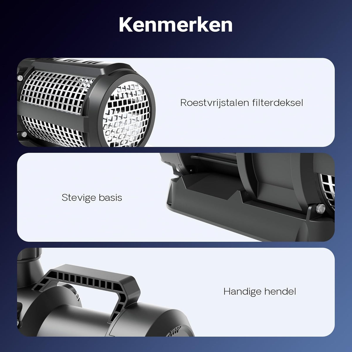 SunSun SuperEco CET-26000 vijverpomp filterpomp 330 W debiet 26.000 l/h met 10 meter kabel