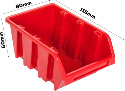 Botle Gereedschapswand, 1728 x 780 mm, stapelboxen, gereedschapshouders, wandplaat met houderrails, voor garage, magazijn, werkplaats en hobby