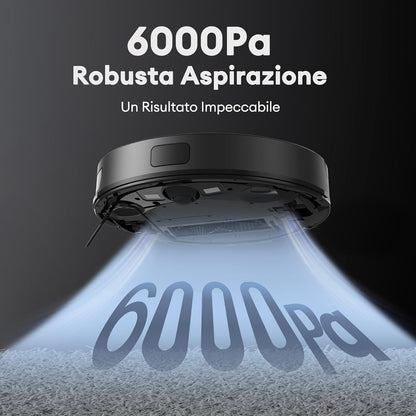 Ultenic Robotstofzuiger, robotstofzuiger, 6000 Pa, lange levensduur, Alexa/APP/IFTTT robotstofzuiger, ultradun, stil