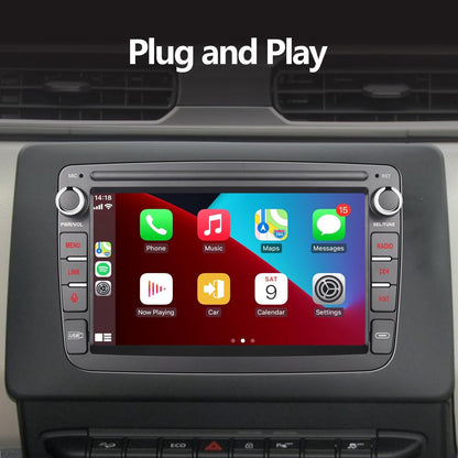 Autoradio – Multimedia Speler – Inbouwradio – Touchscreen Radio – Auto Stereo – 7-Inch Touchscreen – Wireless CarPlay & Android Auto