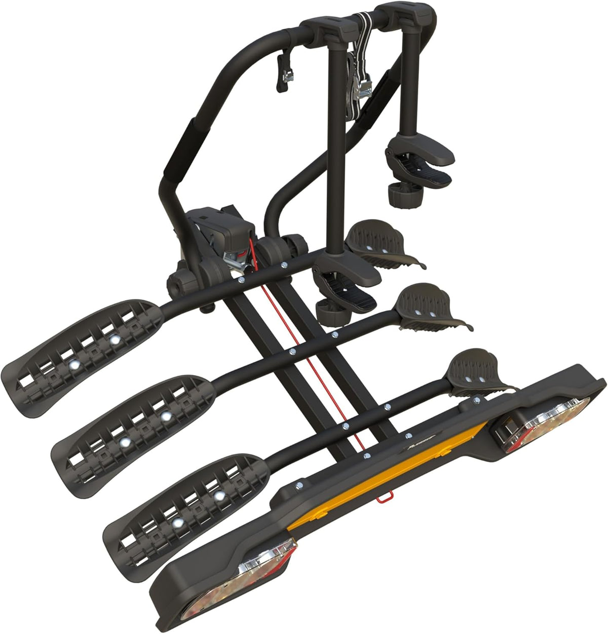 Peruzzo - Siena 3 bikes towbar bicycle carrier - Tiltable - Matt black - Easy installation - Anti-scratch system - Maximum load 51 kg - Ramp for trunk access - Suitable for bicycles - QUORE