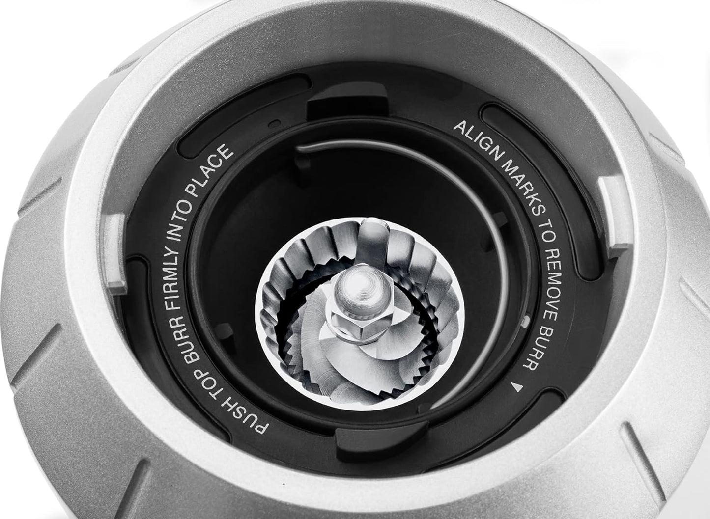 Koffiemolen – Koffiebonenmolen – Bonenmaler – Espressomolen – Kegelvormige Metalen Maalschijven – 25 Maalstanden – 250 G Bonenreservoir