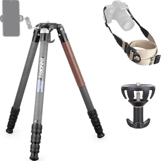 Koolstofvezel statief INNOREL ST344C Professionele zware camera statieven met gratis 75mm bowl adapter max. buisdiameter 34.4mm/ max. Belasting 35kg / max. Hoogte 160 cm voor DSLR-reizen