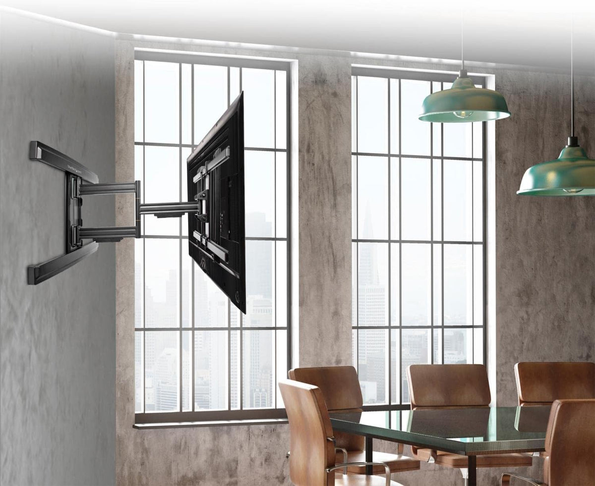StarTech.com Full-Motion TV muurbeugel - Voor schermen met VESA-aansluiting tot 80" - scharnierende arm - staal (FPWARTS1)