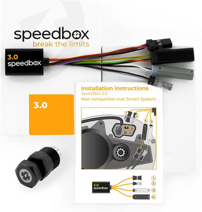SpeedBox 3.0 compatibel met Bosch/Tuning-chip voor e-bikes ook voor Bosch-motoren 2017-2024, inclusief cranktrekker