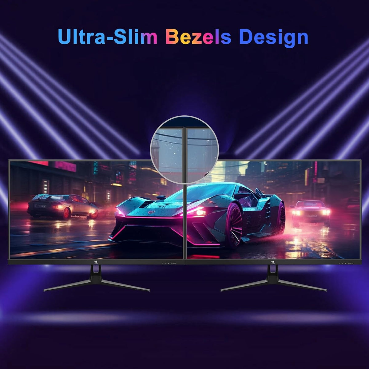 Z-Edge Gaming Monitor 27'' 240Hz, IPS Panel, 1ms, Screen FHD LED (1920x1080) with HDMI Cable, FreeSync, 400cd/m², HDMI 2.0 * 2 & DP 1.4 * 2, Adjustable Tilt, Ultra Slim Frame, VESA Mountable