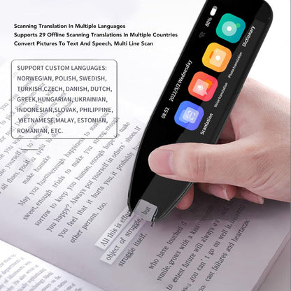 Vertaalpenscanner, Vertaalapparaat voor 134 Talen met 3,5-inch Touchscreen, Bluetooth Offline Scan Voice Reader-pen, Vertaler voor Leren, Zakelijk