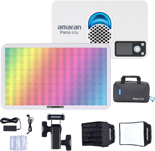 RGBWW LED-Verlichting Kit – Fotolamp – Videolamp – Studiolamp – Streamlamp – 60W CCT 2300K-10.000K – App-Bediening en 12 Lichteffecten