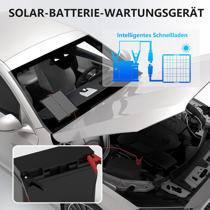 Zonnepaneel 30 W 12 V zonne-auto-acculader draagbare waterdichte zonne-stroom batterijlader & onderhoudsapparaat met Trickle-sigarettenaansteker-stekker & krokodillenklem