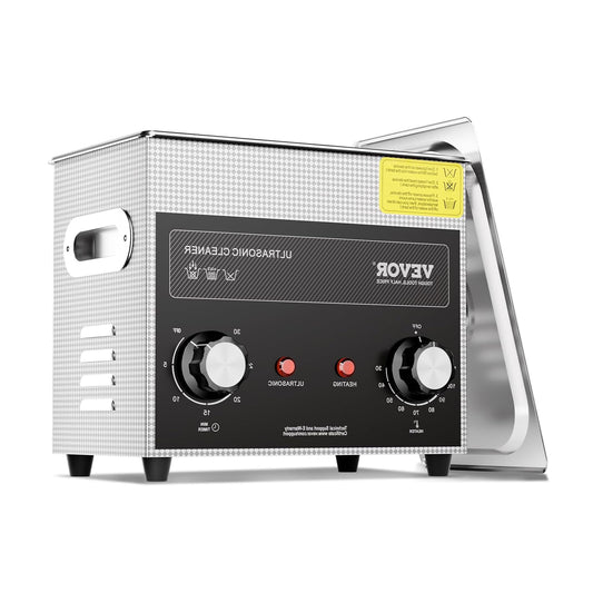 Ultrasone Reiniger – Ultrasoon Reinigingsapparaat – Ultrasoon Bad – Ultrasoon Machine – Ultrasone Wasbak – 3 Liter Inhoud – 40 kHz Ultrasone Golven – Instelbare Temperatuur Tot 110 °C - QUORE