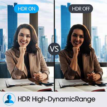 Webcam – Streaming Webcam – USB Webcam – Laptop Webcam – Vergadercamera – 4K-UHD Met AI-Tracking En HDR – Dubbele AI-Ruisonderdrukkende Microfoons