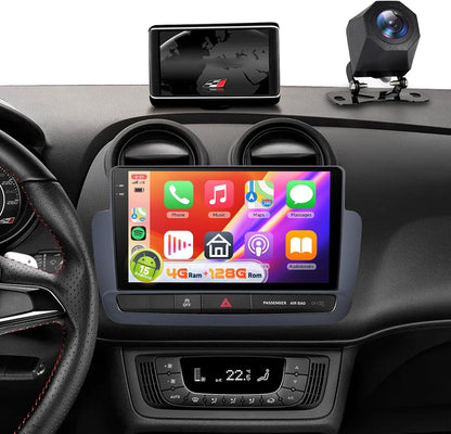 Android Autoradio – Carplay Radio – Multimedia Speler – Navigatie Systeem – Inbouw Radio – 9 Inch Touchscreen – Bluetooth 5.0 & Wifi Connectivity