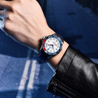 Pagani Design 007-Model Heren Automatische Horloges NH35 Beweging Roterende Keramische Bezel Roestvrij Staal Waterdicht Zelf Windend Polshorloge